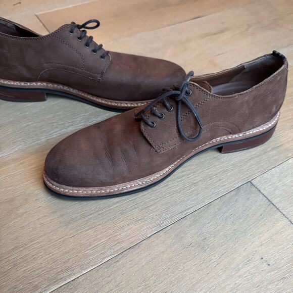 Cole Haan Leather Oxford Plain Toe Shoes Franklin Light Roast Men's Sz 9.5M - Picture 7 of 9